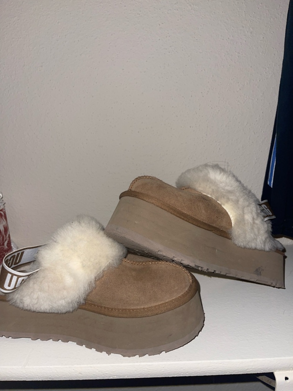 UGG Women's Suede Shearling Mule - Chestnut/Tan - Picture 3 of 4